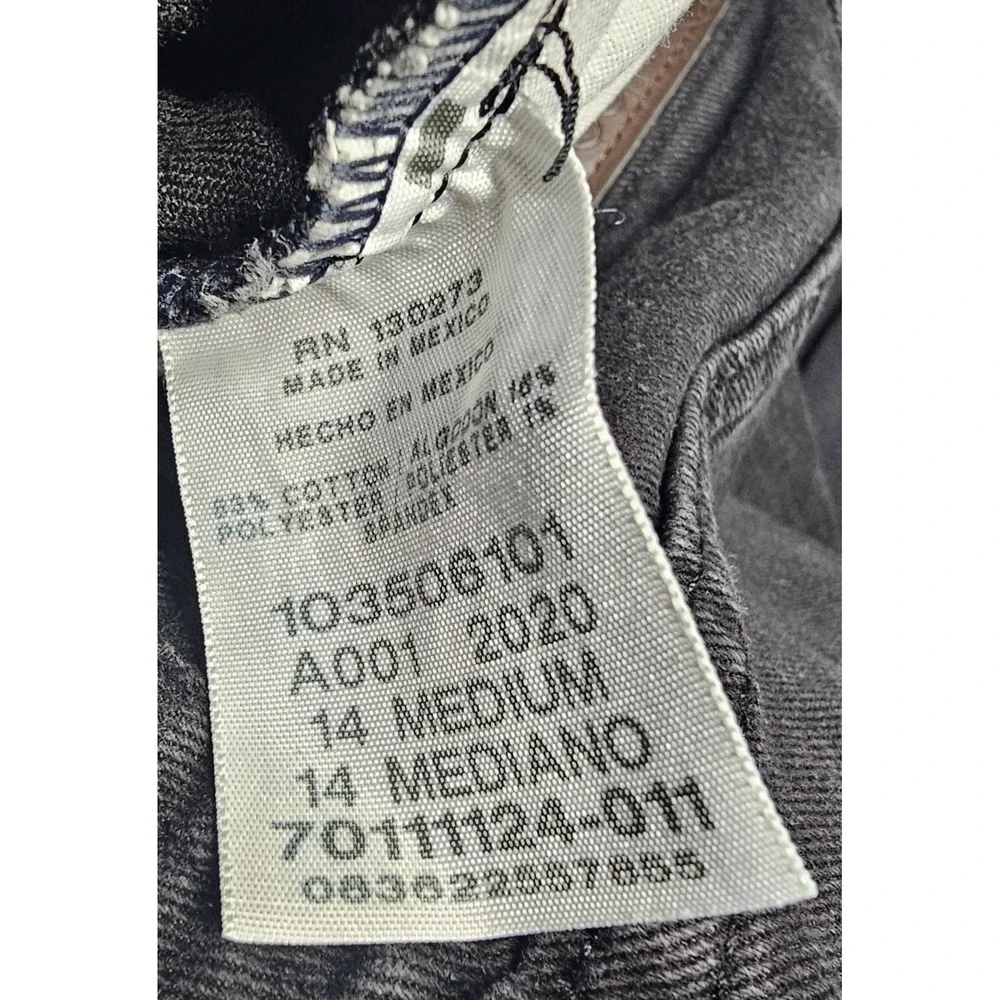 Vintage Lee Mom Jeans Women's Size 14 Med‎ Black Side Elastic 30 Inch Inseam - Picture 2 of 12